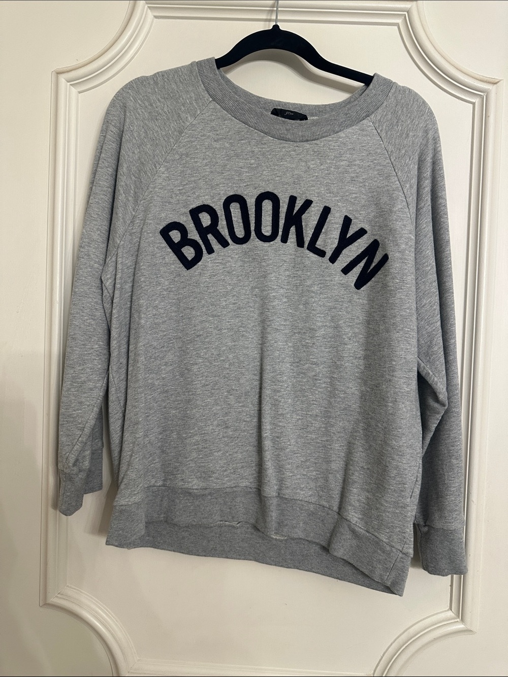 J. Crew Gray 'BROOKLYN' Crewneck Sweatshirt